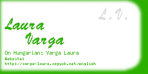 laura varga business card